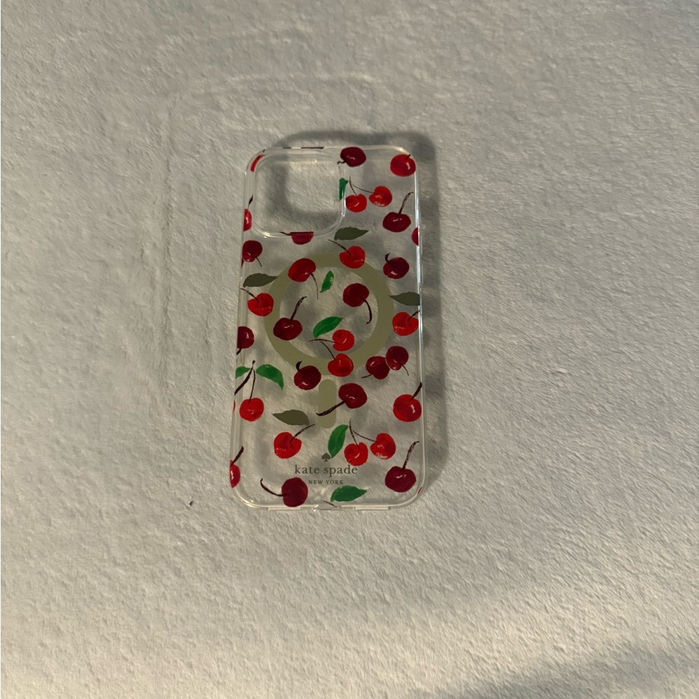 Kate Spade Cherry Pattern Phone Case iPhone 16 pro max